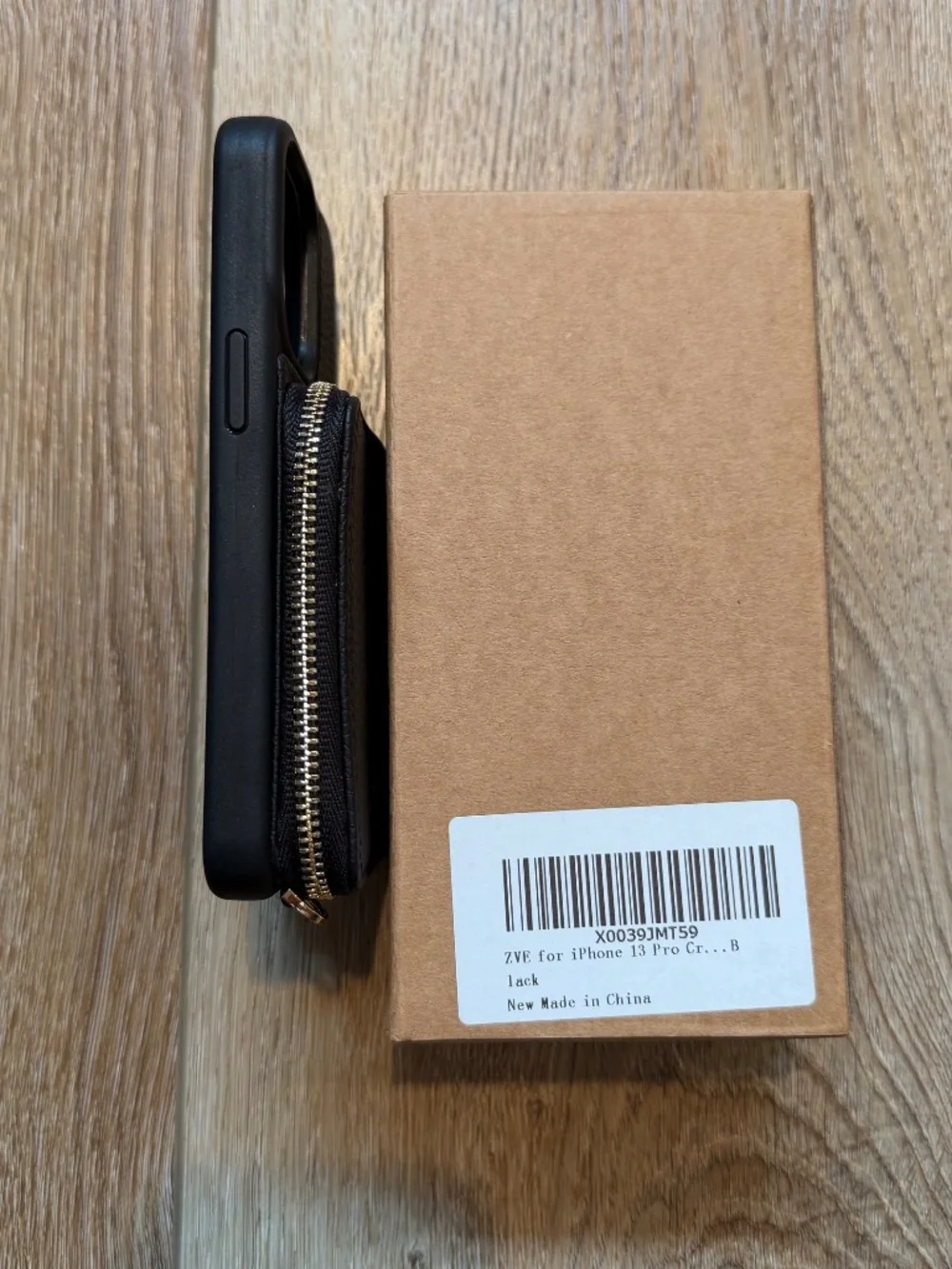 ZVE Crossbody Wallet Phone Case iPhone 13 Pro Black NIB, RFID